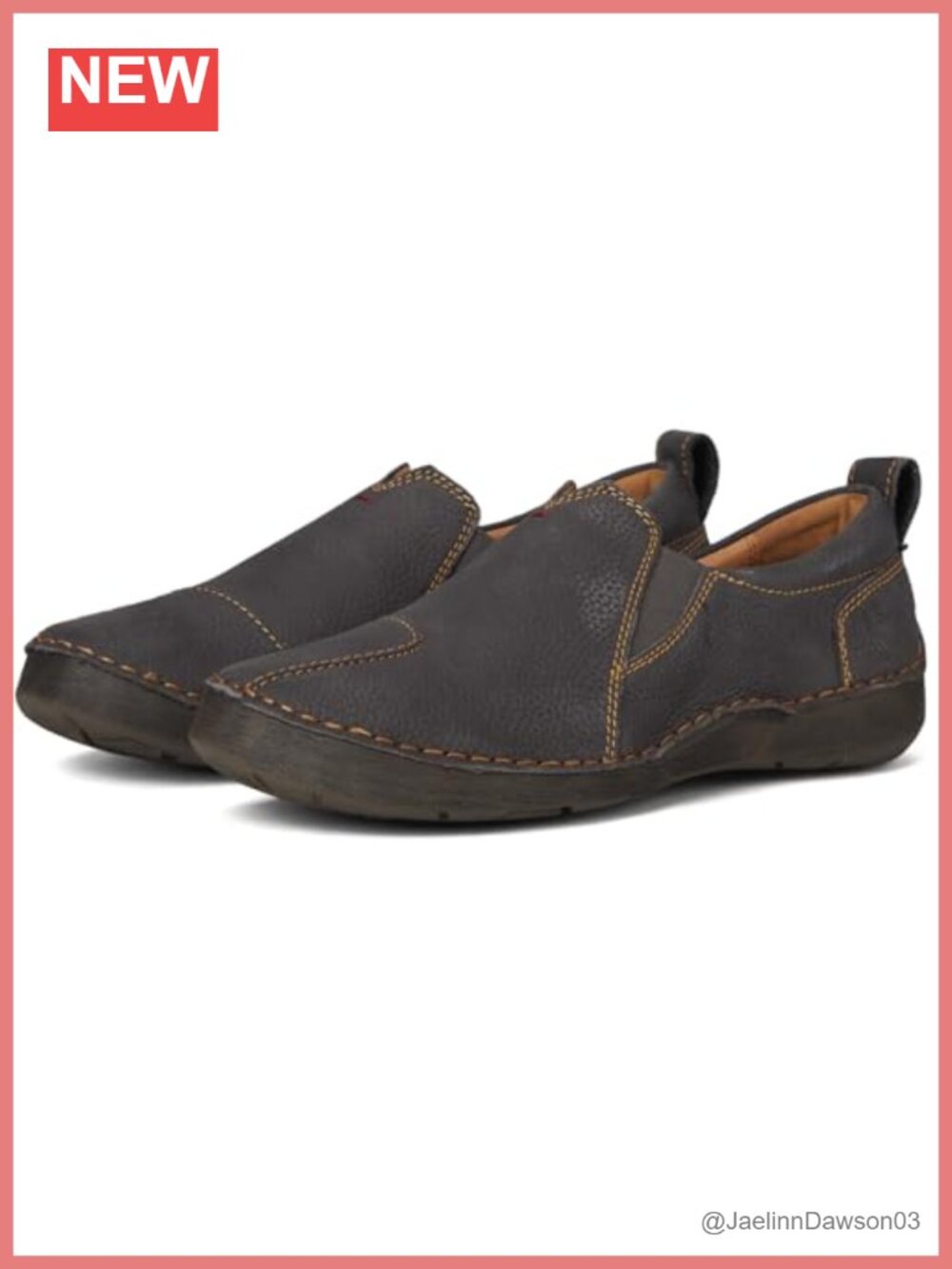 Leather Hand-Sewn Slip-On Loafers with Removable Insole